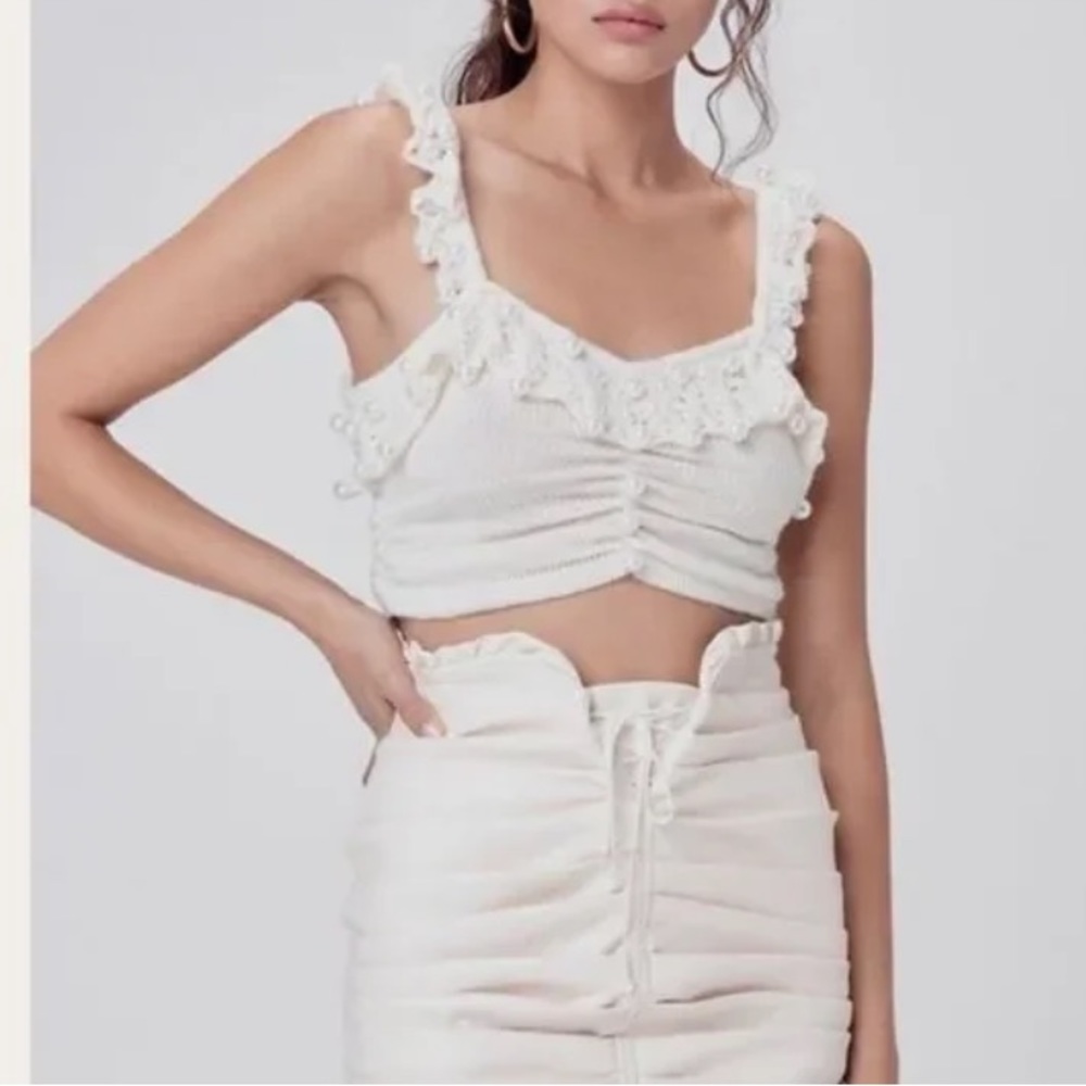 For Love and Lemons Knit Sweater Cami Top
